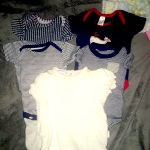 Three newborn two 0/3 months onesies